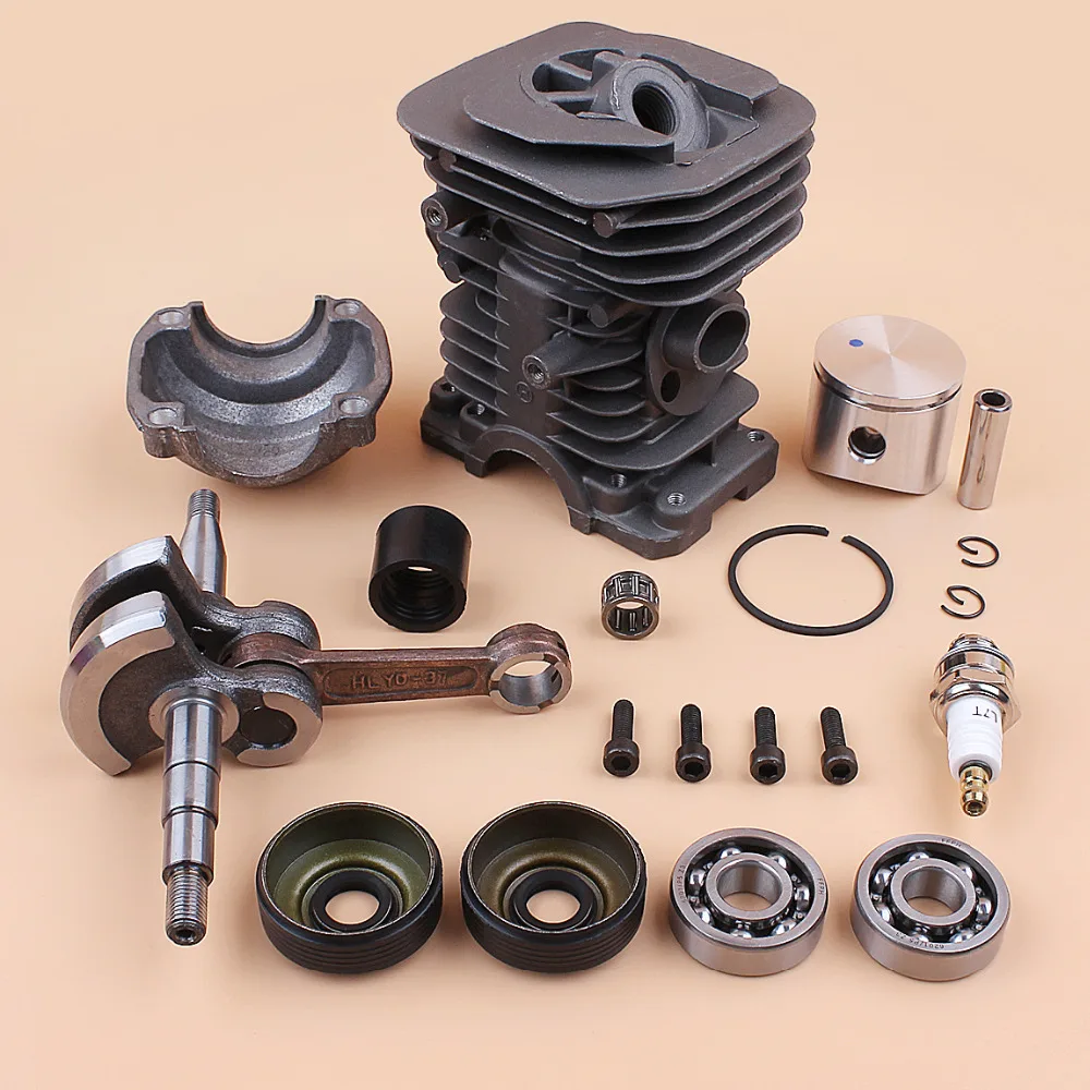 40 مللي متر مكبس اسطوانة العمود المرفقي كرنك تحمل النفط مجموعة محرك الختم ل HUSQVARNA 136 137 141 142 الغاز بالمنشار قطع الغيار 530069941
