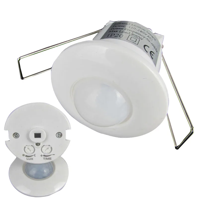 Hot sale Electric UnitDC 9V-24V 360 Degree Mini Recessed PIR Ceiling Occupancy Motion Sensor Detector Switch  Dry contact output