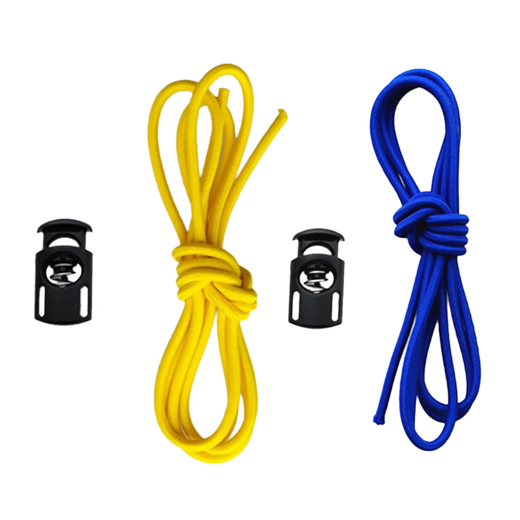 2 Pieces Strong Rubber Universal Swimming Goggles Swim Glasses/Dive Mask Elastic Strap & Cord Lock Stopper