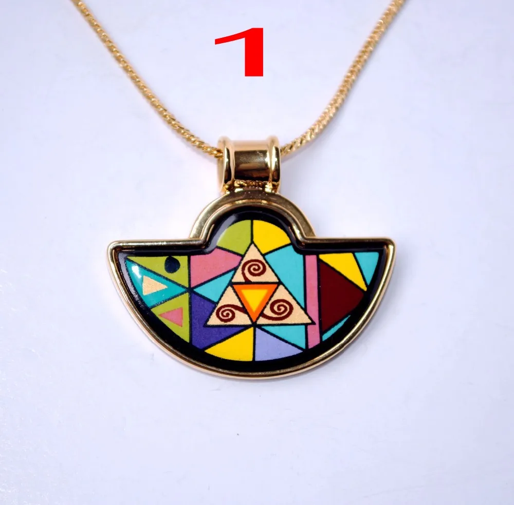 Austria cloisonne enamel pendant ethnic style Pendant Necklace with manufacturers supply can be mixed batch