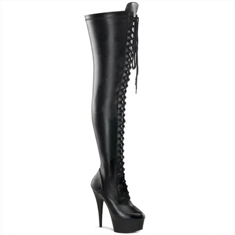 6 inches of sexy female gladiators thigh high boots fine platform striptease nightclub with 15 cm high heels boots boots