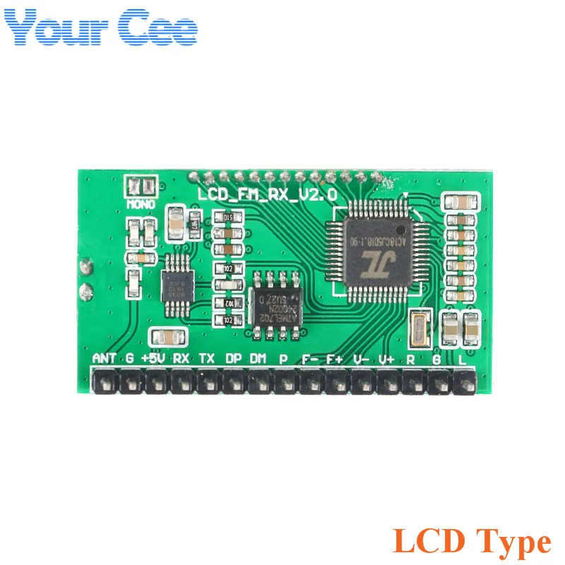 Imagem -05 - Rádio fm Digital Módulo Receptor Placa Estéreo sem Fio Display Lcd Redução de Ruído Pll 87108mhz