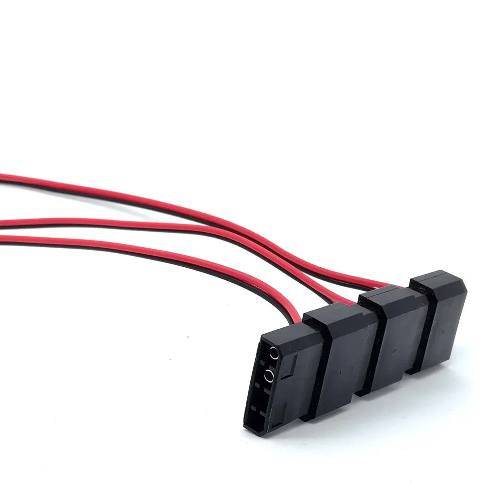 4 Pin 4PIN Molex 2pin 2ขาสายไฟสายไฟDC Adapter 2V/3AสำหรับLED SMD PCกล่อง30ซม.