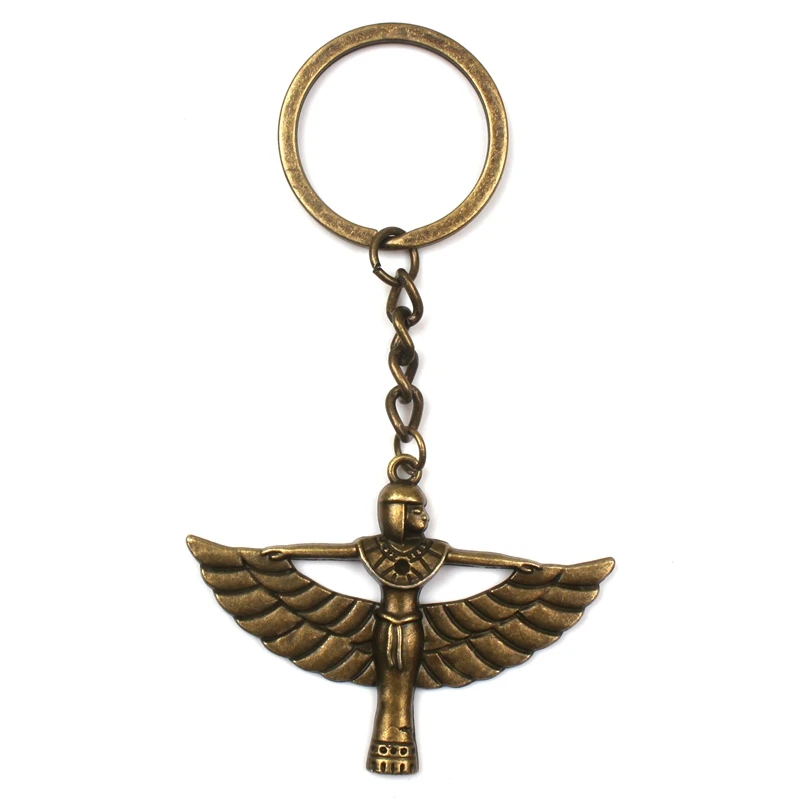 Fashion Egyptian Queen Keychain Vintage Alloy Portrait Pendant Key Ring Men Women Charm Key Chain Party Souvenir Friends Gift