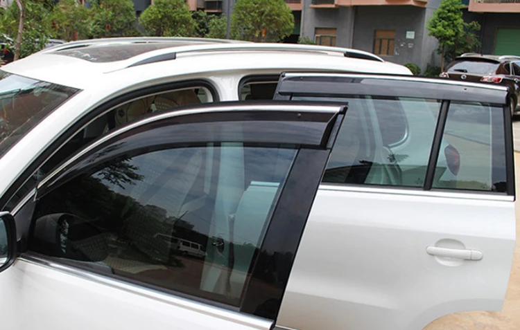 For Honda CRV CR-V 2007 2008 2009 2010 2011 Plastic Exterior Visor Vent Shades Window Sun Rain Guard Deflector 4pcs