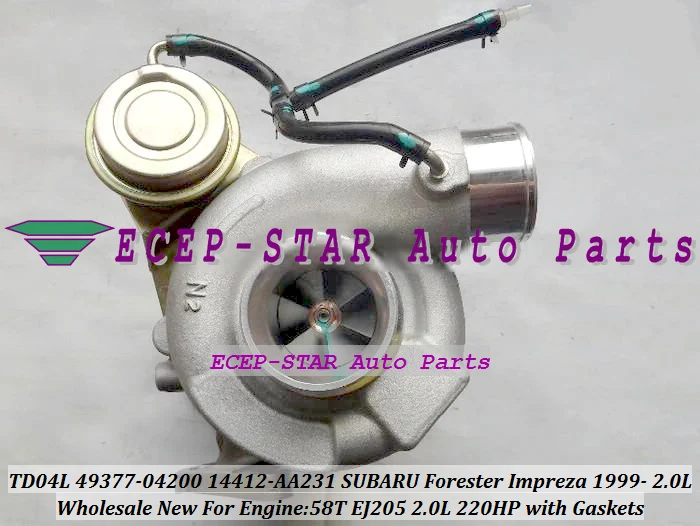 TD04L 49377-04200 14412-AA231 14412AA231 14411AA142 14411AA143 14412AA132 Turbo For SUBARU Forester Impreza 58T EJ20 EJ205 2.0L