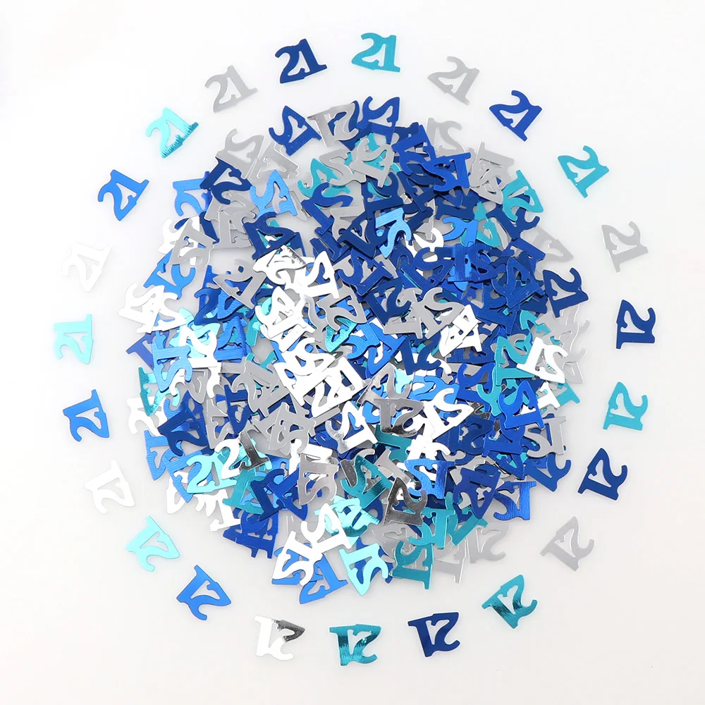 15g  Digitals Figures 16 18 30 40 50 60 Confetti Happy Birthday Party Numbers Table Scatters Decorations Sprinkle Metallic