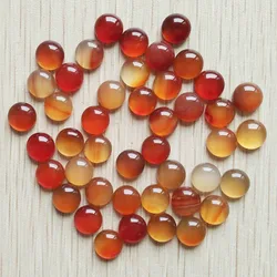 Fashion hight quality natural red onyx round cab cabochon beads for jewelry Accessories making 8mm wholesale 50pcs/lot free
