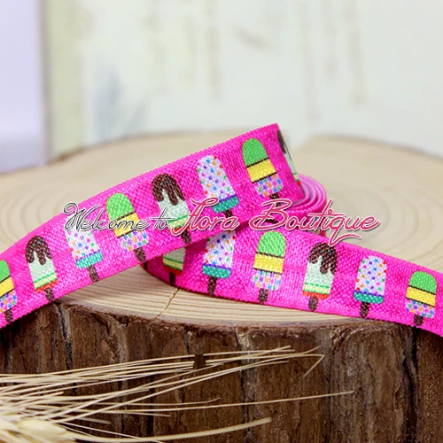 

FLRA ElasticIcecream printing elastic hair ties, perfect choice for 2016 summer headband