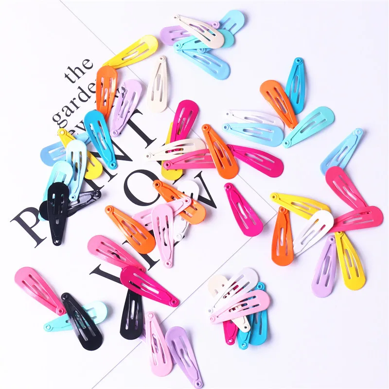 Koreanische Mode 50 Stück/Set Einfarbige Bonbon-Haarspangen 3cm Haarklammern Kopfschmuck Box Haarclips Mädchen Haaraccessoires – Detail 7