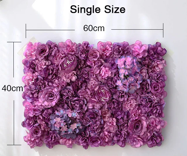 Single 40cm*60cm Party Background Wall Artificial Flower Wall Home Wedding Party Decoration Coffee Shop Wall decoration