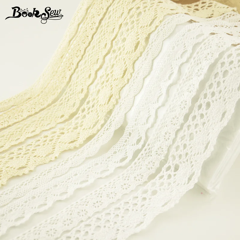 

Booksew New Arrival Art Work Decorations Handiwork DIY Project Lovely Cotton Lace Sewing Clothing White Beige FREE SHIPPING F054