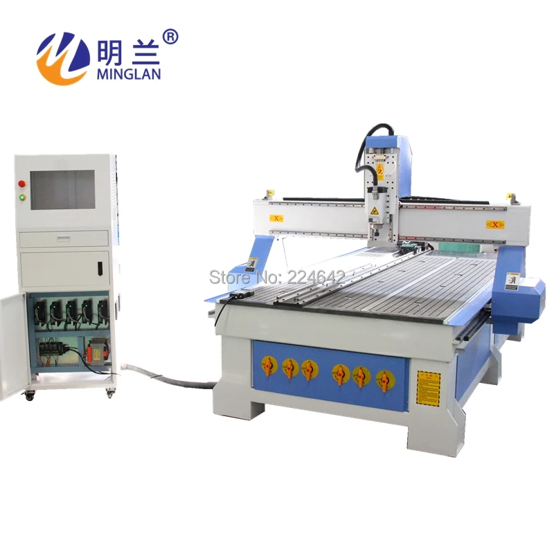 1300*2500*300mm 1325 4 Axis CNC Router Machine with 200mm Rotary