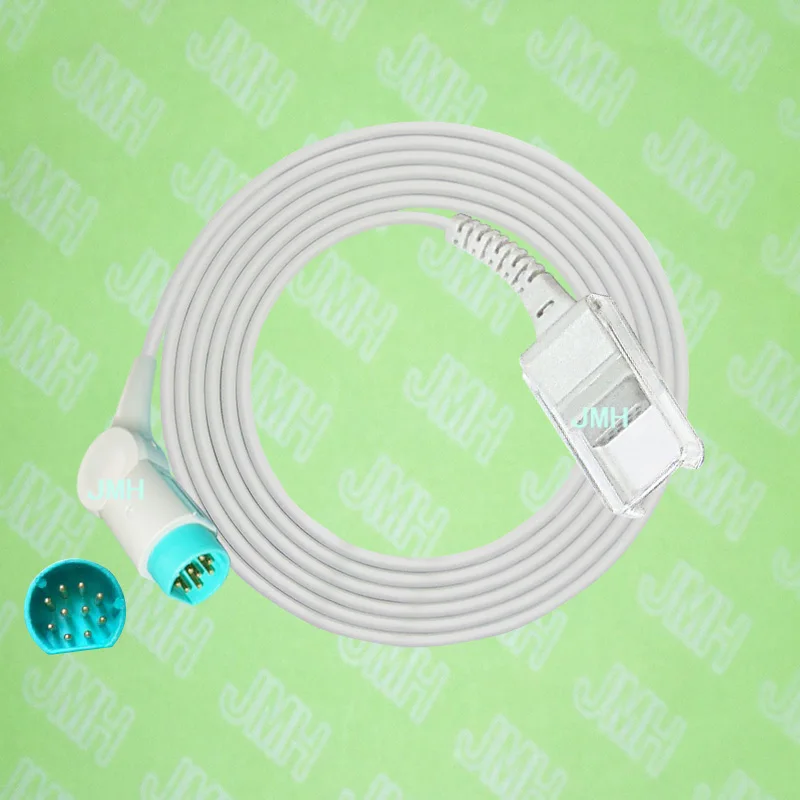 

Compatible with Siemens 700,630 Pulse Oximeter the 4533840EH50U Spo2 sensor adapte cable,10pinM to DB9F.