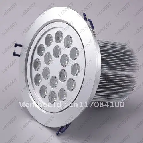 

18W High power 18 LED Recessed Ceiling Down Cabinet Light Fixture Downlight Spotlight Bulb Lamp Warm/Pure White