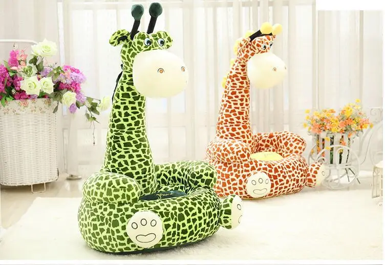 about 70x42cm cartoon giraffe design plush toy sofa tatami plush toy sofa floor seat cushion for children, birthday gift t5439