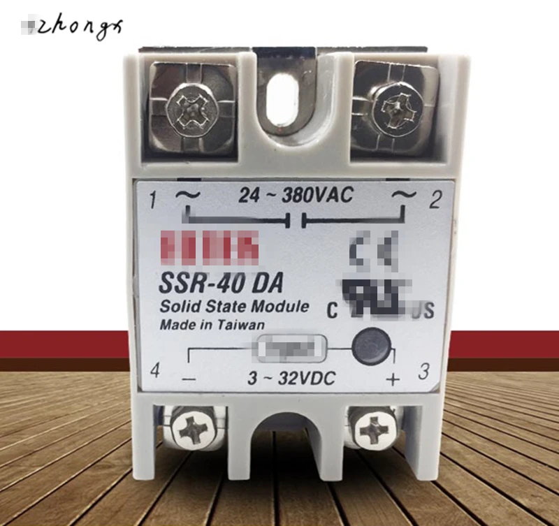 24V-380V 40A 250V SSR-40DA Solid State Relay Module 3-32V DC To AC SSR-40 DA SSR 40A Plastic Cover Case Factory