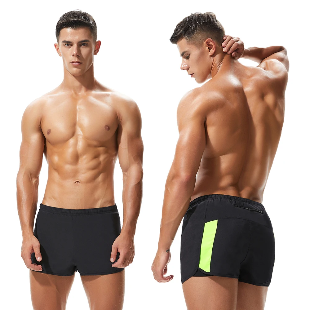 Polyester Gym Shorts Men Marathon Running Shorts  2 in 1 Fitness Crossfit Shorts Man Loose Cycling Short Black Liner M XXL Size