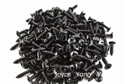 Niko 30pcs Black Guitar Pickguard Screws For ST/SQ/TL LP/SG Electric Guitar Bass