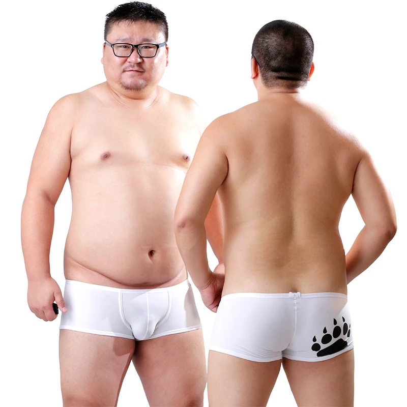

Bear Claw Men's Plus Size Boxer Shorts, Bear Paw Low Waist Underwear, Underpants Designed For Gay Bear, 6 Colors, M L XL XXL
