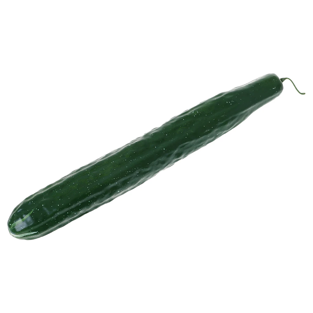 Lifelike Artificial Cucumber Simulation Fake Vegetable Photo Props Home Kitchen Decoration Kids Teaching Toy Nov-6A