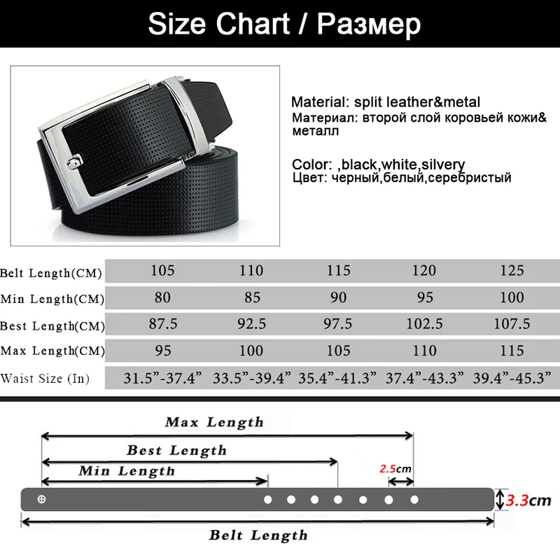 Maikun ремень мужской ремень из натуральной кожи для мужчин качествыный мужской ремень с модной серебристой обратимой пряжкой бцлавки двухсторонние ремни для мужчин пояс