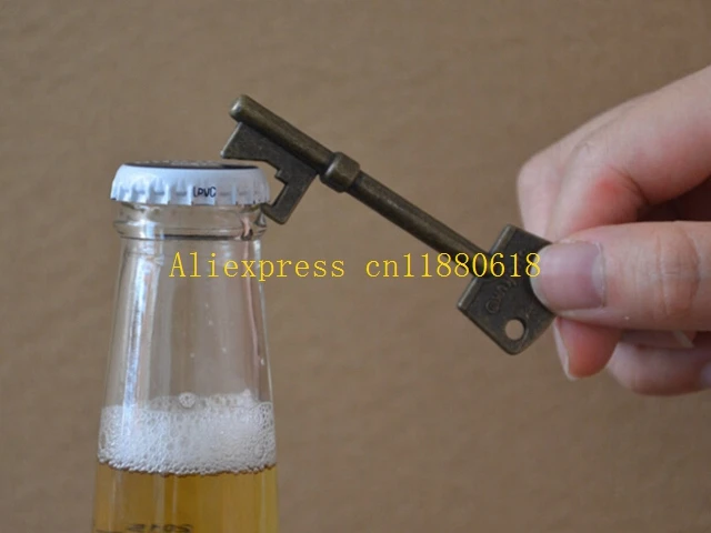 100pcs/lot Free Shipping Beer Bottle Opener Key Ring Keychain Zinc Alloy Key Chain Keyfob Bar Tool