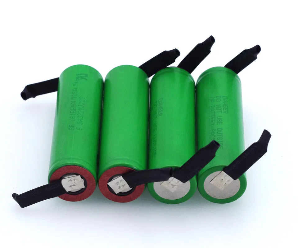 Varicore vtc5a 2600mah 18650 bateria de lítio 30a descarga para us18650vtc5 baterias + folhas de níquel diy
