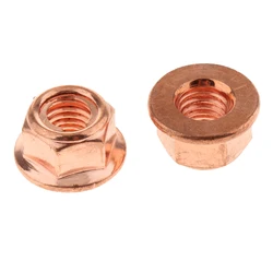 12X M8 Copper Flashed Exhaust Manifold 8mm Nut -High Temperature Nut for BMW Tuercas de cobre le cuivre des noix