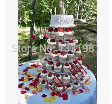 

Round pastries acrylic display tier 7 acrylic cake exhibition stand Organic glass seven tier cake