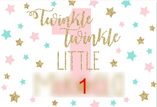 Пользовательские 5 заказов-5x3 футов Боке Мерцающая Мерцающая Маленькая Звезда Фоны для дня рождения Высокое качество Компьютерная печать фон для вечеринки