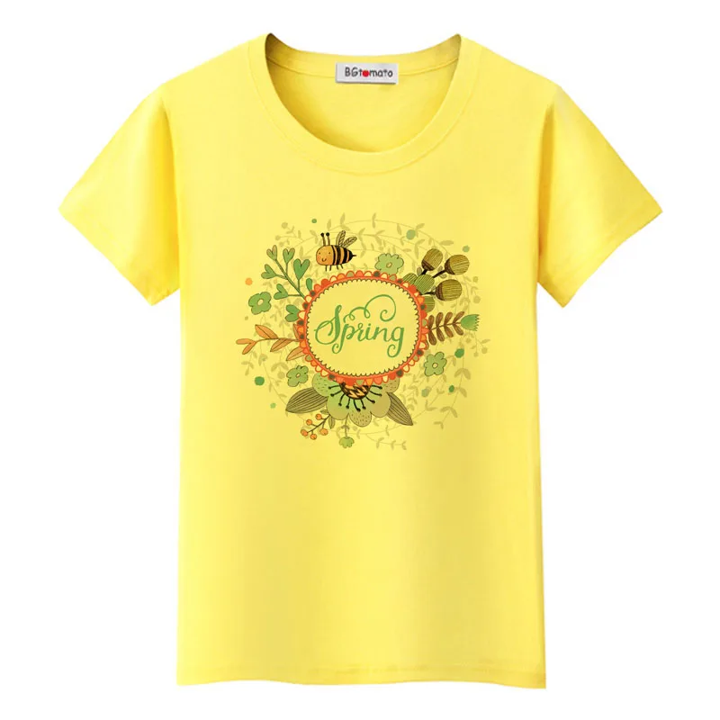 

BGtomato 2022 beautiful spring tshirt casual tops women funny tee shirt femme original brand streetwear kawaii summer tops