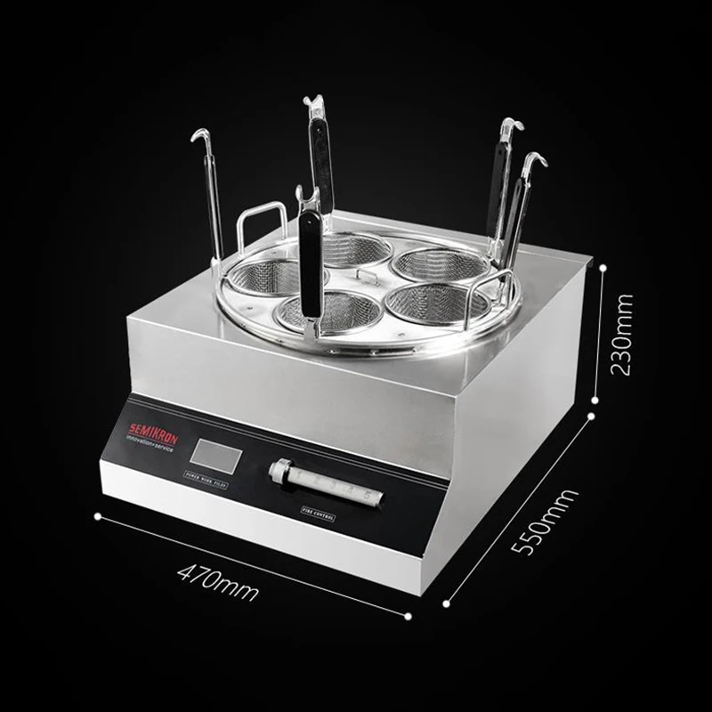 Коммерческая лапша плита из нержавеющей стали тип стола Лапша печь для приготовления пищи 5000 Вт Коммерческая лапша машина для приготовления пищи SMK-TSZML01