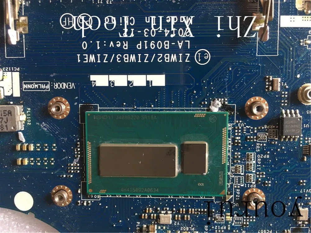 yourui For Lenovo ideapad B50-80 B50-70 Laptop motherboard With SR18A i5-4258u CPU ZIWB2/ZIWB3/ZIWE1 LA-B091P Tested ok