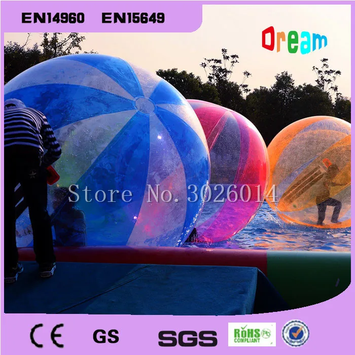 Water Walk Ball PVC ยี่ห้อ TIZIP ซิป Inflatable Water Walking Ball Dancing Ball น้ําใส Zorb Ball