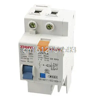 DZ47-63 C16 DZ47LE 16A AC 400V 1P+N ELCB Earth Leakage Circuit Breaker