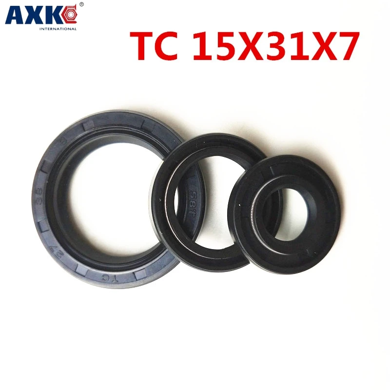 20pcs/NBR Shaft Oil Seal TC-15*31*7 Rubber Covered Double Lip With Garter Spring/consumer product