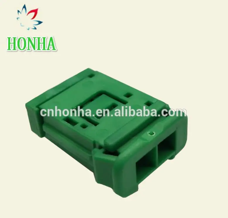 2 pin female DJ7028K-2.8-21 electronic fan plug green random PA66 auto connector with terminals