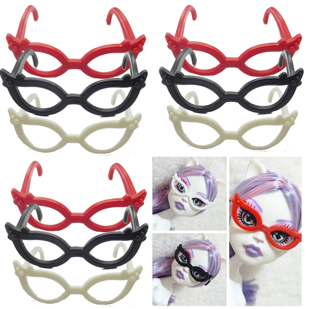 NK Sıcak Satış 10 Adet Prenses Plastik Gözlük Parti Aksesuarları 1/6 Bebek 30 CM Bebek 1/6 Bebek Çocuklar Hediye Oyuncak