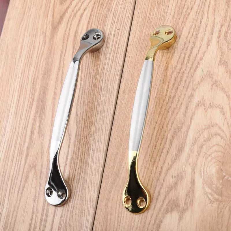 125mm modern simple unfold install DIY good and cheaper gold kitchen cabinet dresser handles pulls nickel drawer pulls knobs