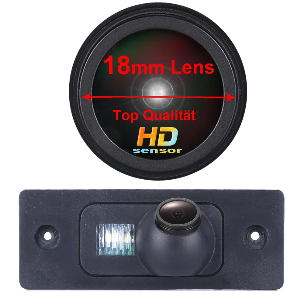 

Night vision HD CCD 1280*720 pixels 18 mm lens backup rear view car camera for Auai TT 8J porsche cayenne 9PA Skoda scirocco