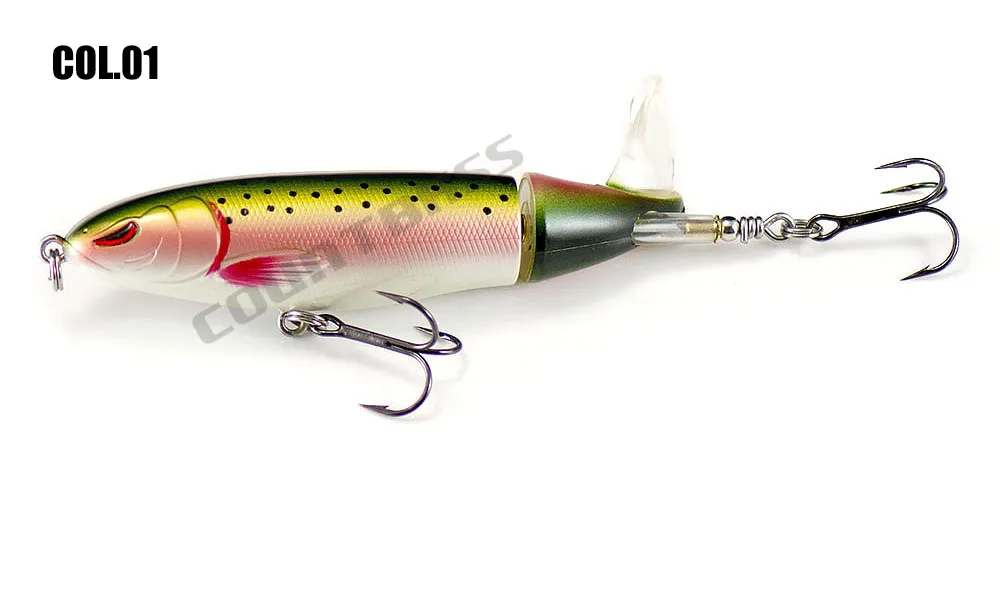 Countbass Surface Whopper Plopper mit VMC-Haken 110 mm 4-21/64 Zoll 19,7 g 11/16 oz., Wobbler Popper Topwater Soft Rotating Tail – Detail 9