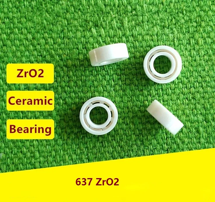 

4pcs/10pcs 637 ZrO2 full Ceramic bearing 7x26x9mm Miniature Zirconia Ceramic deep groove ball bearings 7*26*9mm