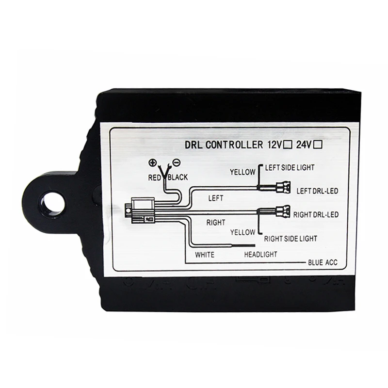 1Pcs Auto DRL Controller Car LED Daytime Running Light Relay Harness Dimmer On/Off 12 Fog Light Strobe Dimming Function