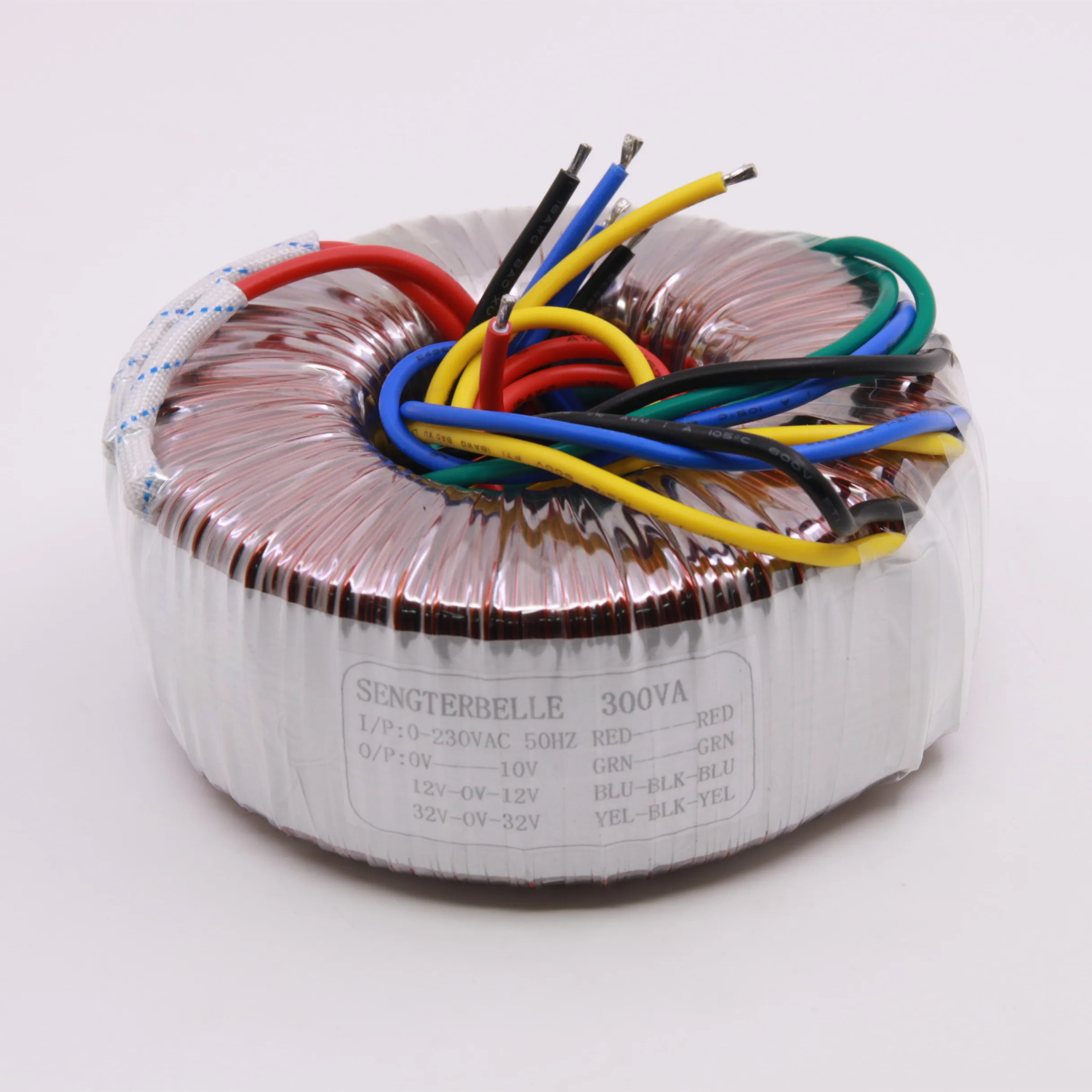 Output Transformator Toroidal Audio DIY 300W: 32V-0-32V, 12V-0V-12V, 0-10V Transformator Daya Tembaga Murni Berkualitas Tinggi