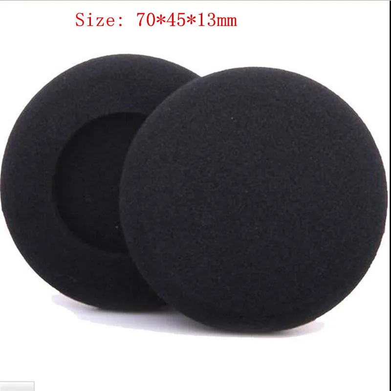 Linhuipad-almohadillas de espuma de 70mm para los oídos, almohadillas de esponja de repuesto para auriculares, 7cm, compatible con Sony MDR V150 V250 V300 V400 ZX100