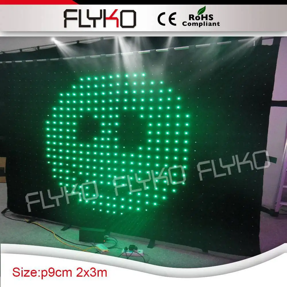 

Hot Flexible Led Video Vision Cloth Curtain Portable DMX Stage Background