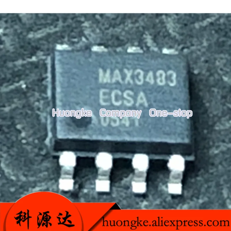 10pcs/lot MAX3483 MAX3483CSA MAX3483ESA  MAX3483EESA MAX3483ECSA sop-8 10Mbps and Slew-Rate-Limited True RS-485-422 Transceivers