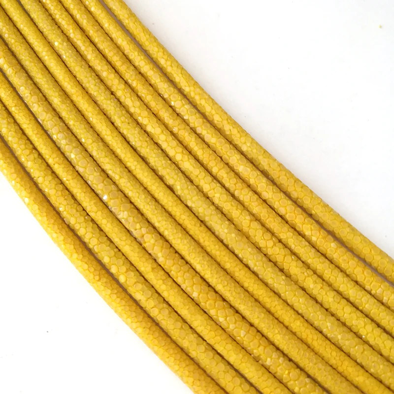 Beichong Wholesale 5MM Width 20cm Length sky blue Genuine Stingray Leather Cords For DIY Jewelry Making bracelet