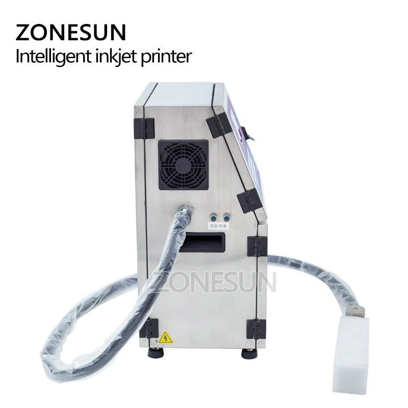 ZONESUN Automatic Inkjet Printer Date Batch Number For Cosmetic Bottle Carton Paper Card Plastic Bag